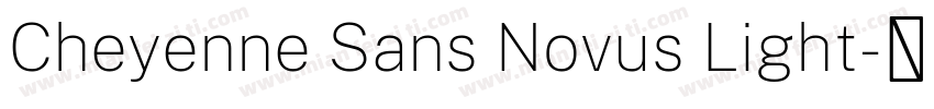 Cheyenne Sans Novus Light字体转换